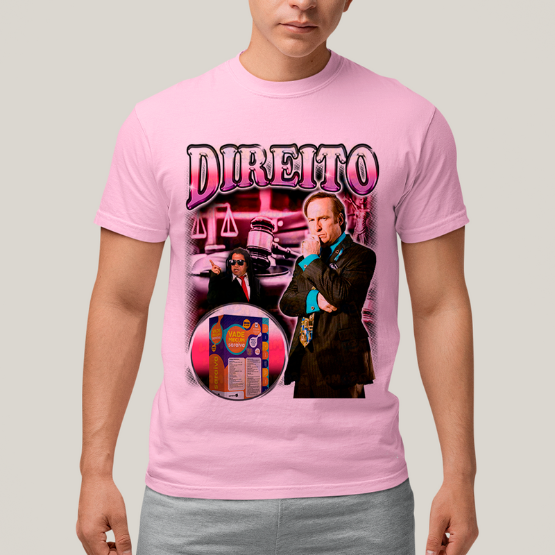 Camiseta Algodão Unissex T shirt- Direito