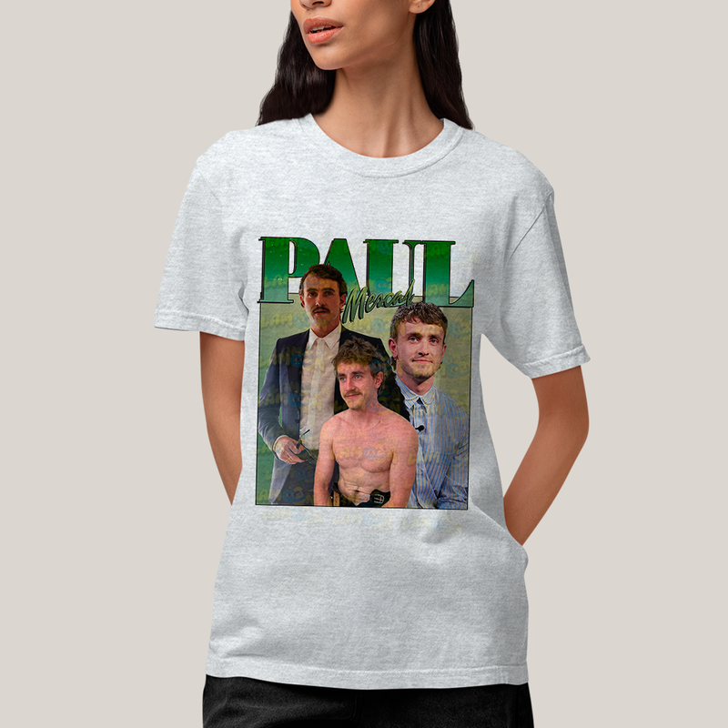 Camiseta Algodão Unissex T shirt - Paul Mescal Ator verde