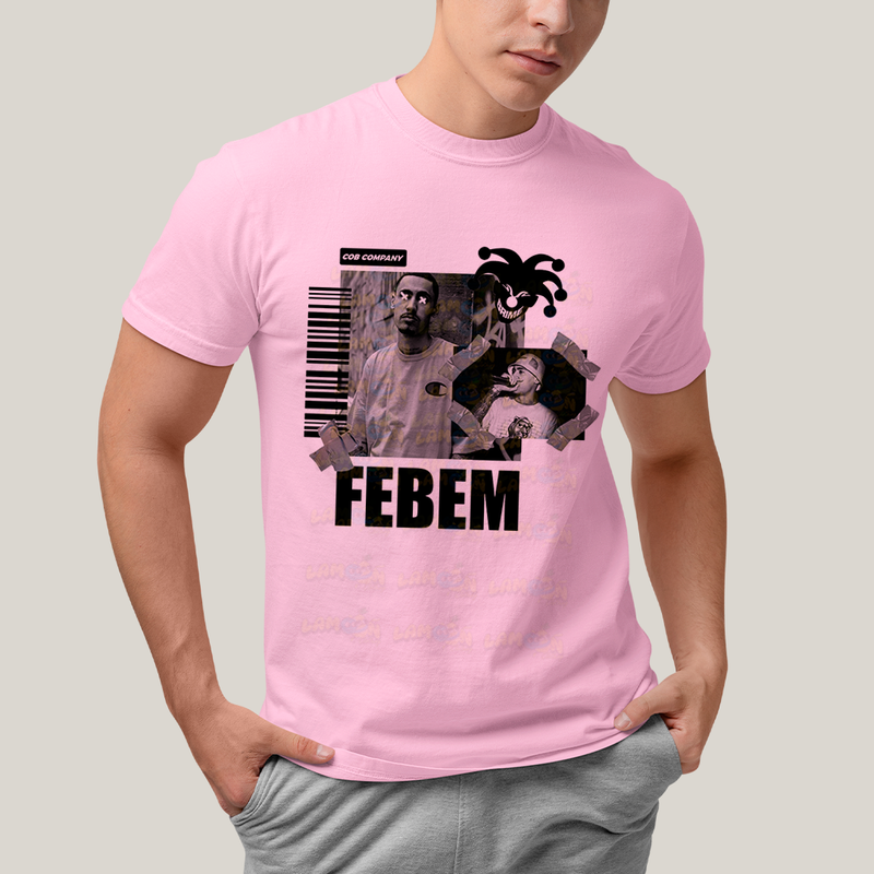 Camiseta Algodão Unissex T shirt - Rapper Febem rap hip hop