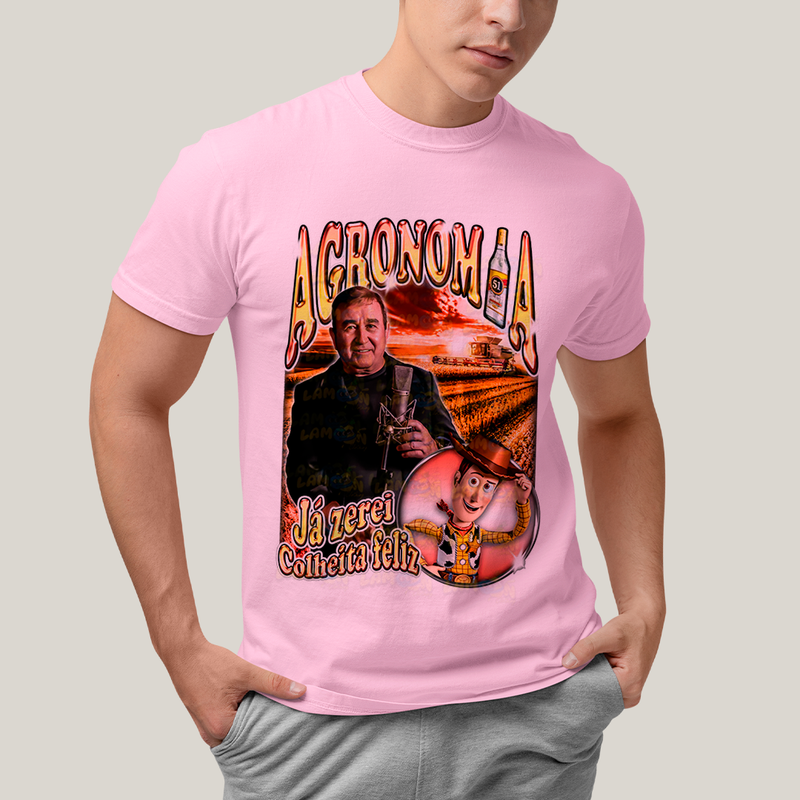 Camiseta Algodão Unissex T shirt -Agronomia Amado Batista ja zerei colheita feliz Xerife Woody toy story