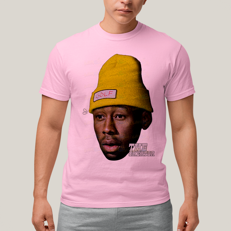 Camiseta Algodão Unissex T shirt The Creator Rosto Golf