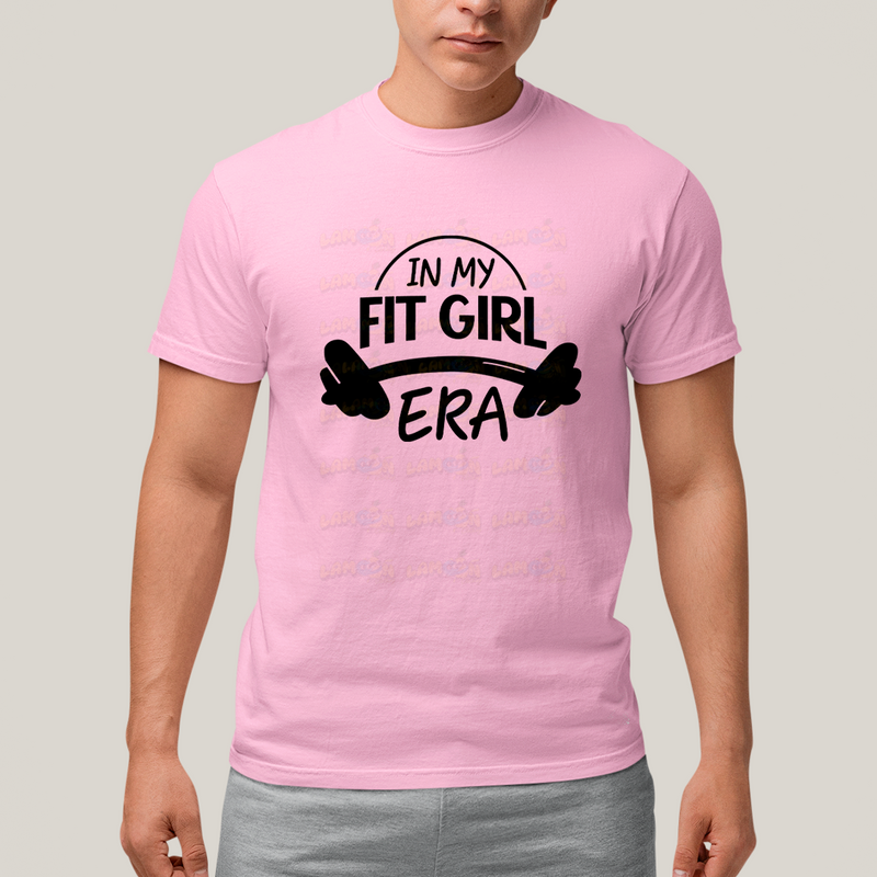 Camiseta Algodão Unissex T shirt Academia In My Fit Girl Era