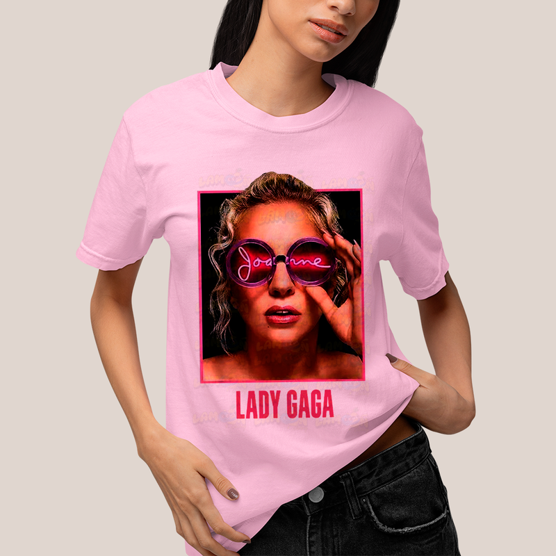Camiseta Algodão Unissex T shirt Lady Gaga Joanne