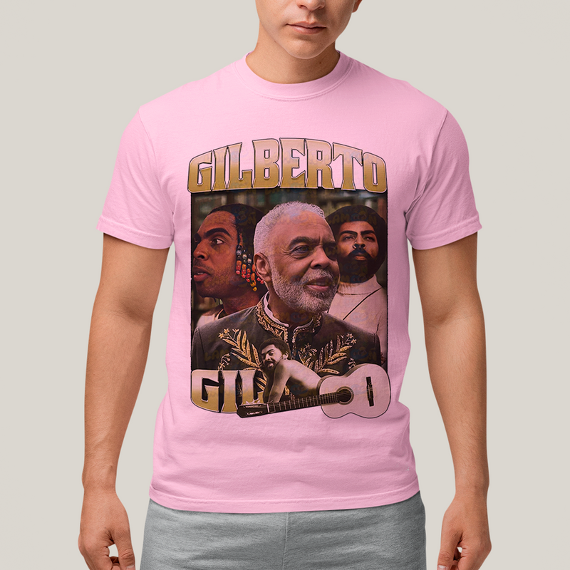 Camiseta Algodão Unissex T shirt - Gilberto GIl cantor brasileiro