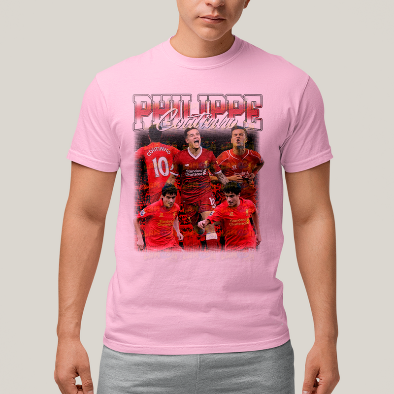 Camiseta Algodão Unissex Tshirt Philippe Coutinho Liverpool