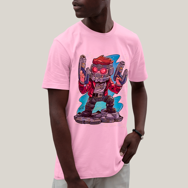 Camiseta Algodão Unissex T shirt - Star Lord Cartoon Peter Quill marvel guardioes da galaxia Chris Pratt