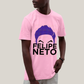 Camiseta Algodão Unissex T shirt - Felipe Neto Cabelo Azul