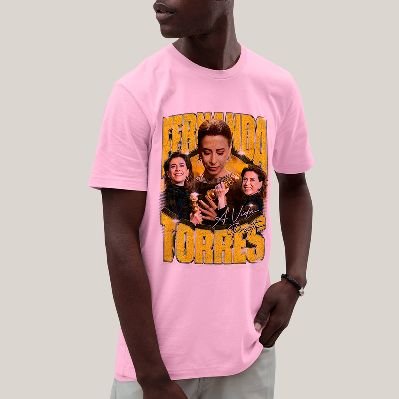 Camiseta Algodão Unissex T shirt -Fernanda Torres