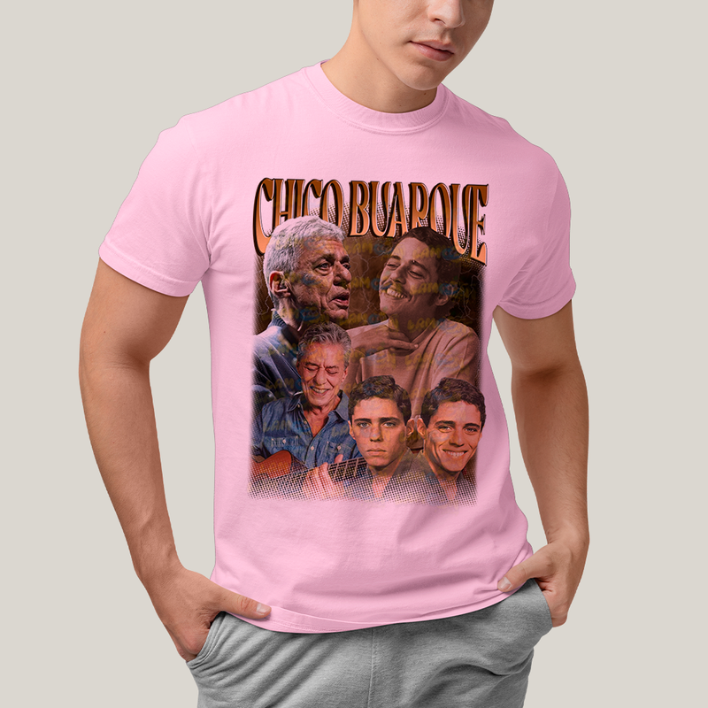 Camiseta Algodão Unissex T shirt- cantor brasileiro chico buarque