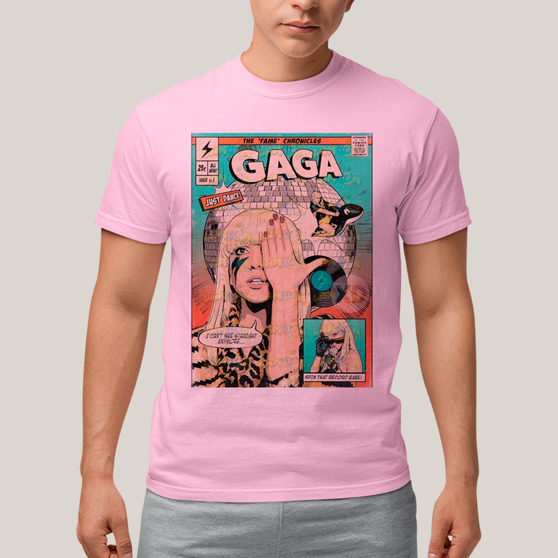 Camiseta Algodão Unissex Tshirt  Lady Gaga HQ Just Dance