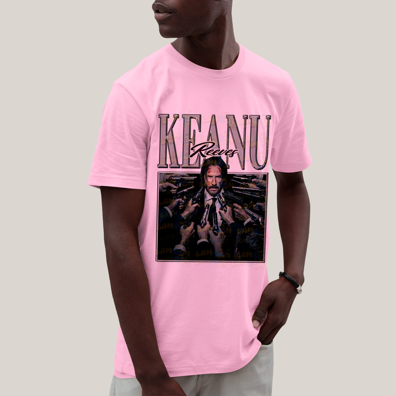 Camiseta Algodão Unissex T shirt - Keanu Reeves John Wick ator