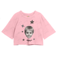 Cropped Oversized Algodão Justin Bieber Ontario Stars
