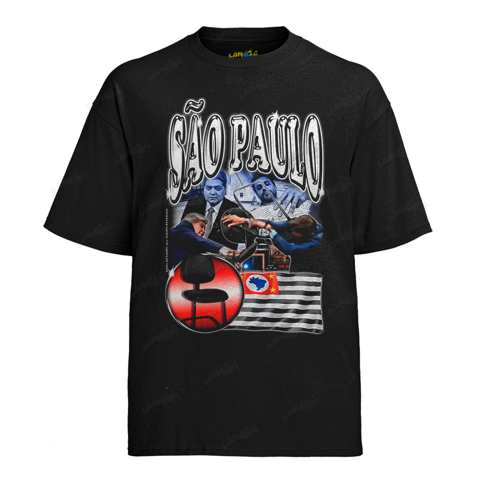Camiseta Algodão São Paulo Prefeitura Meme