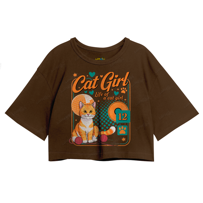 Cropped Oversized Algodão Taylor Swift Cat Girl 12