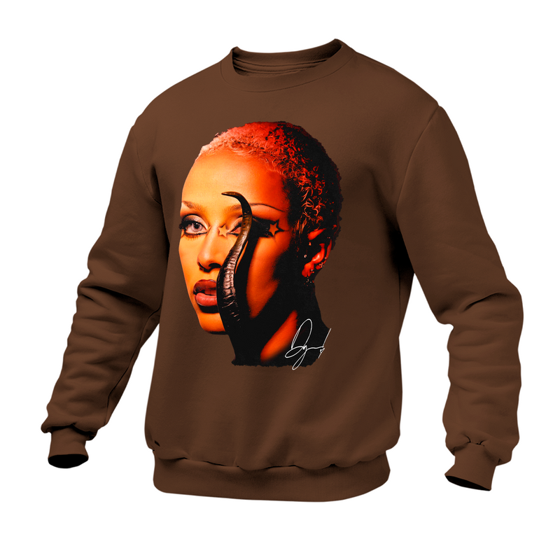 Moletom Gola Redonda Doja Cat Rosto Star