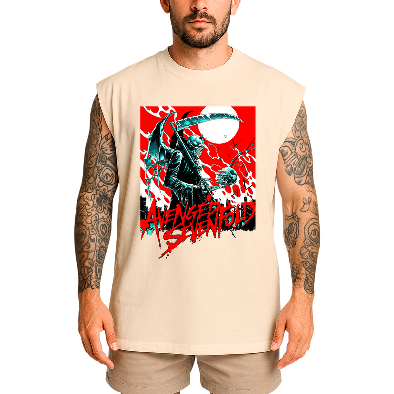 Regata Oversized Avenged Seven Fold Caveira Error