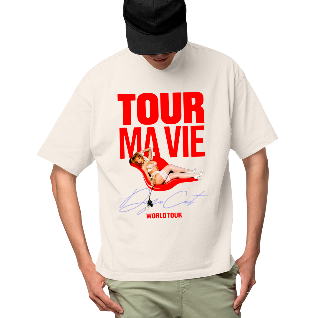 Camiseta Algodão Doja Cat Worl Tour Ma Vie