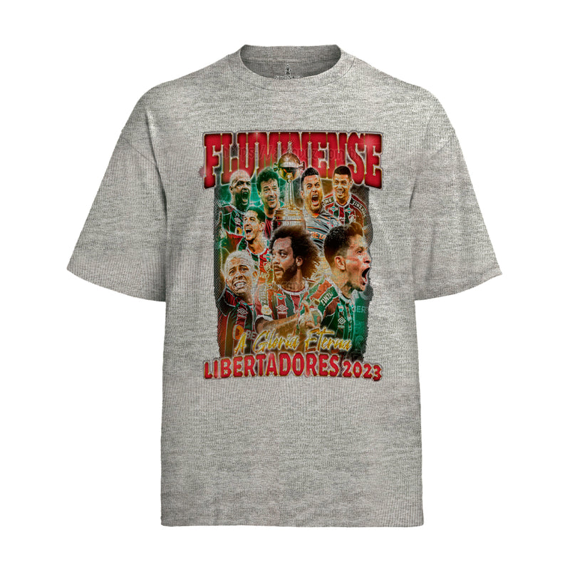 Camiseta Algodão Unissex Tshirt Fluminense A Glória Eterna Libertadores 2023