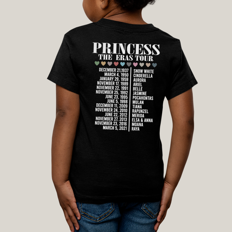 Camiseta Infantil Algodão Unissex T shirt Lilo & Stitch Princess The Eras Tour FC