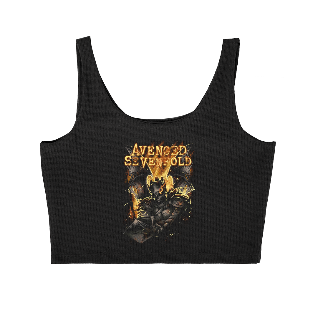 Cropped Cavado Avenged Seven Fold Caveira Espada