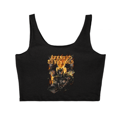 Cropped Cavado Avenged Seven Fold Caveira Espada