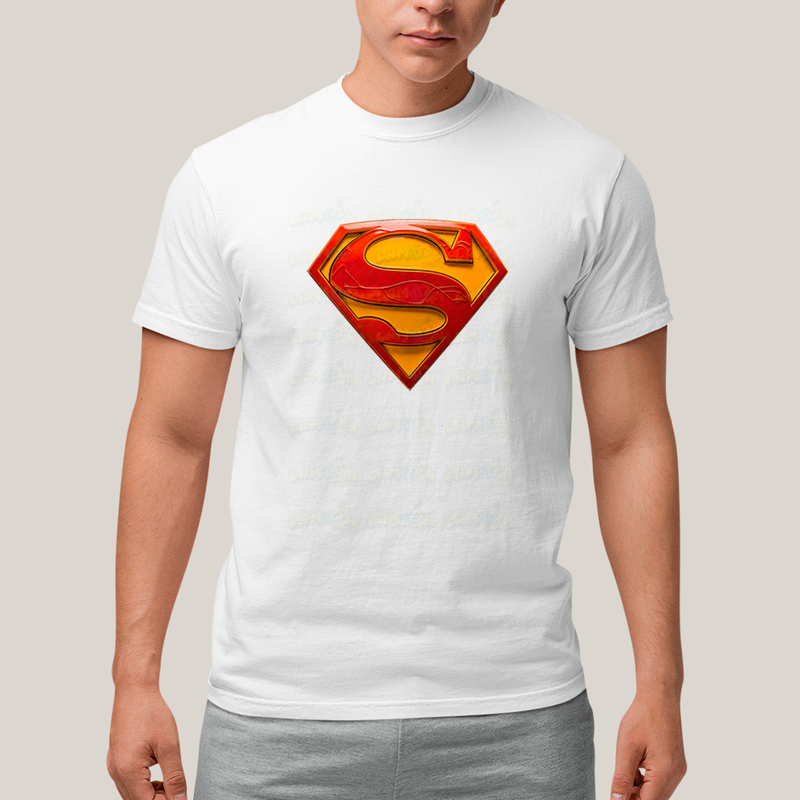 Camiseta Algodão Unissex T shirt Superman Logo Clássica