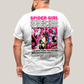 Camisa Algodão Unissex T shirt PLus Size Spider Boy & Spider Girl BFF ou casal FC