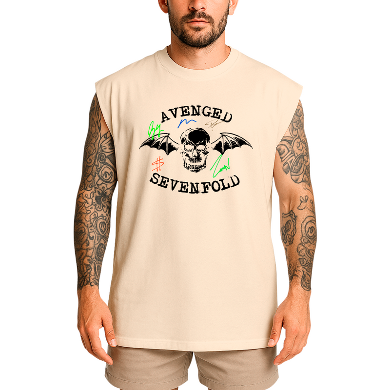 Regata Oversized Avenged Seven Fold Assinaturas