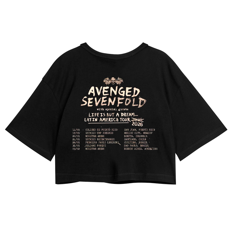 Cropped Avenged Seven Fold Latin America Tour 2026 FC