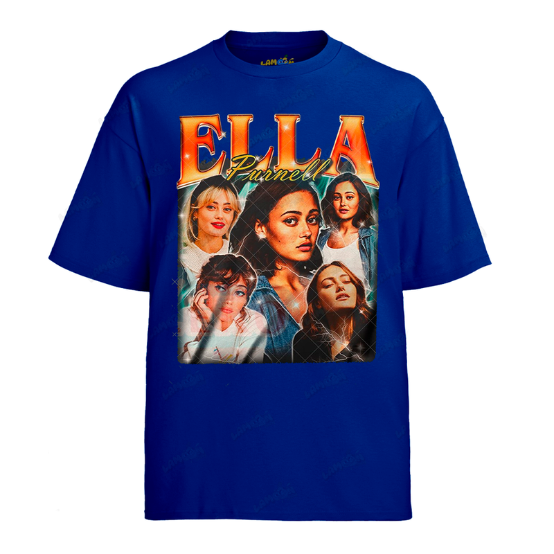 Camiseta Algodão Ella Purnell Atriz
