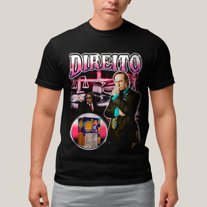 Camiseta Algodão Unissex T shirt- Direito