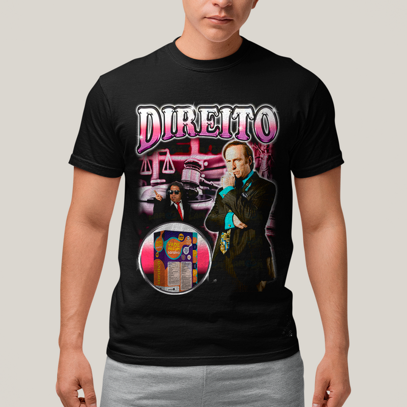 Camiseta Algodão Unissex T shirt- Direito