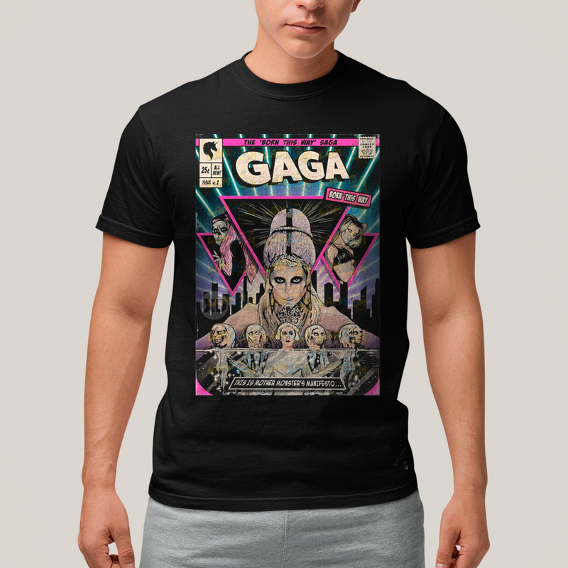 Camiseta Algodão Unissex Tshirt  Lady Gaga HQ Born This Way