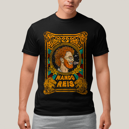 Camiseta Algodão Unissex T shirt - Nando Reis Cantor