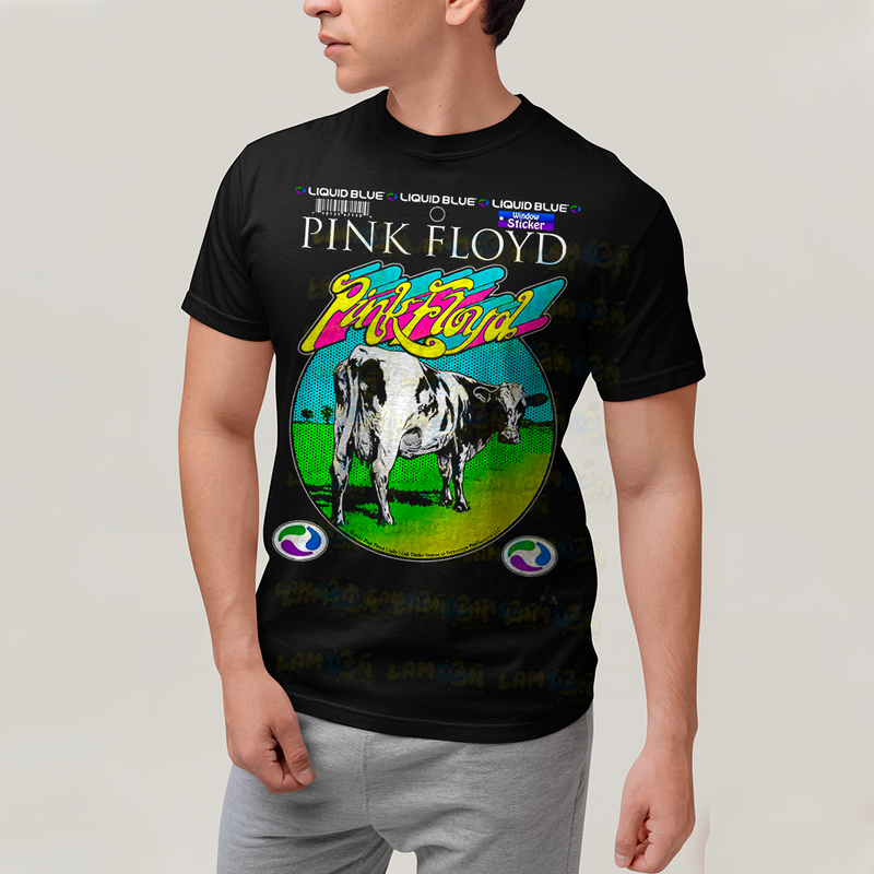 Camiseta Algodão Unissex T shirt - Vaca Pink Floyd atom heart mother