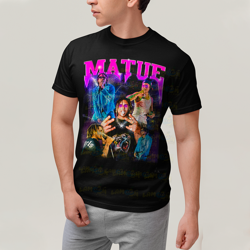 Camiseta Algodão Unissex T shirt - Matue 333 roxo