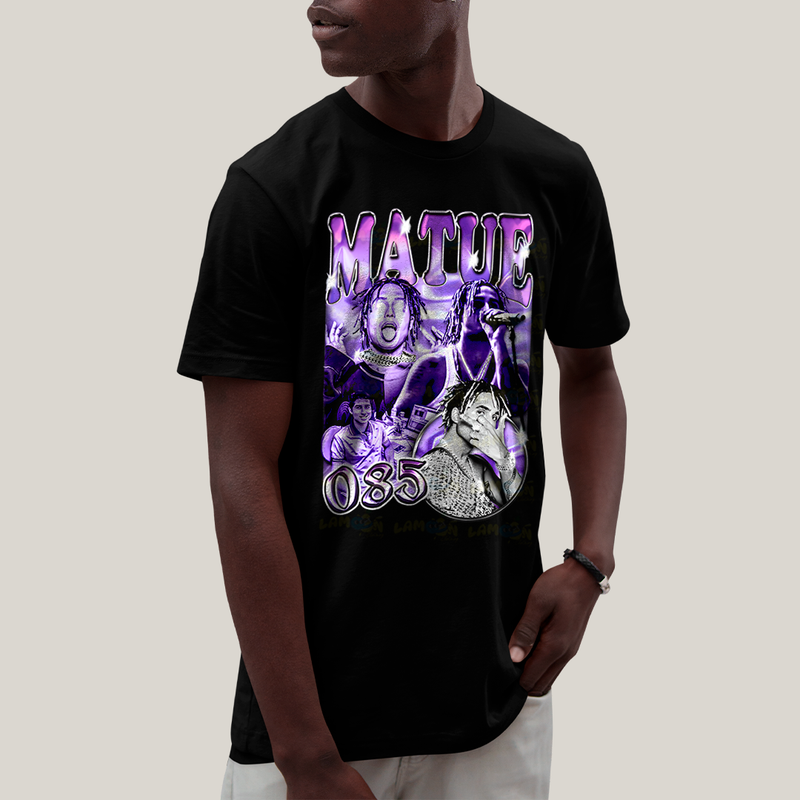 Camiseta Algodão Unissex T shirt - Matue 085 roxo