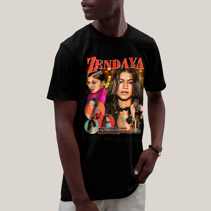 Camiseta Algodão Unissex T shirt Graphic Tee Zendaya