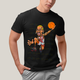 Camiseta Algodão Unissex T shirt Dennis Rodman Jogador De Basquete caricatura