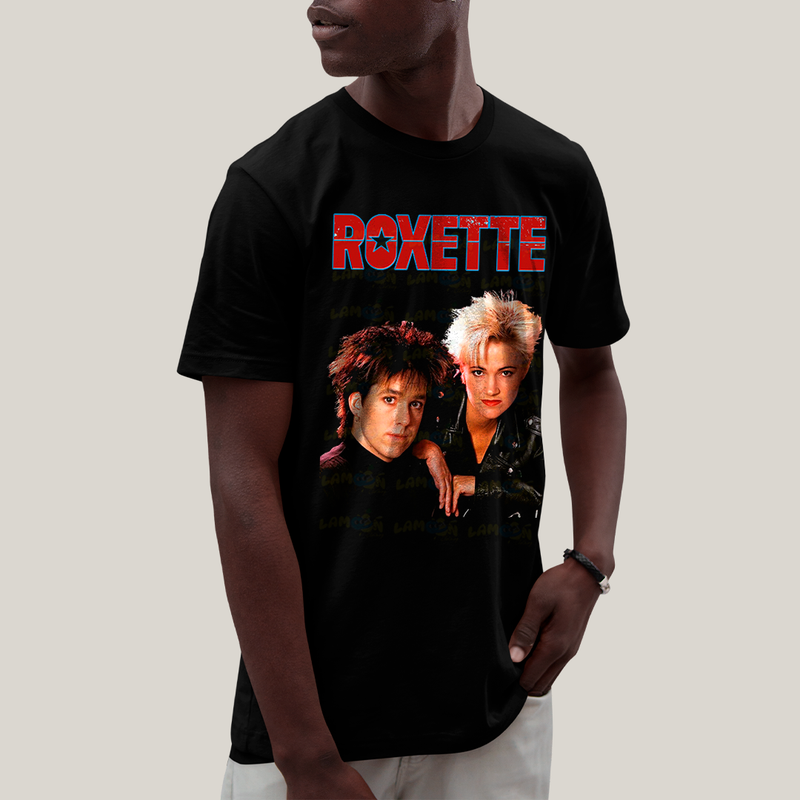 Camiseta Algodão Unissex T shirt Roxette Banda