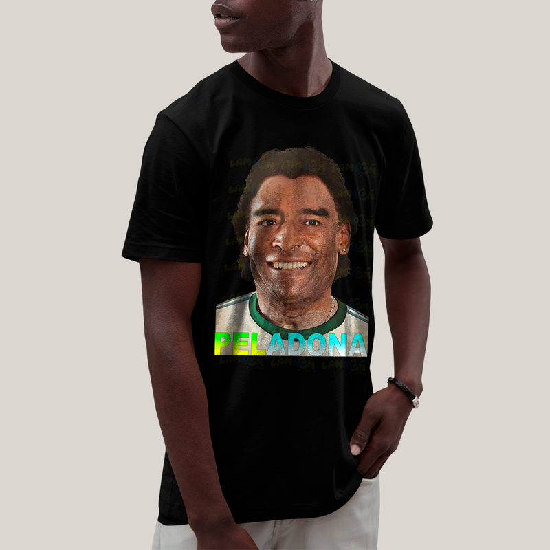 Camiseta Algodão Unissex T shirt - Pelé & Maradona Peladona Meme