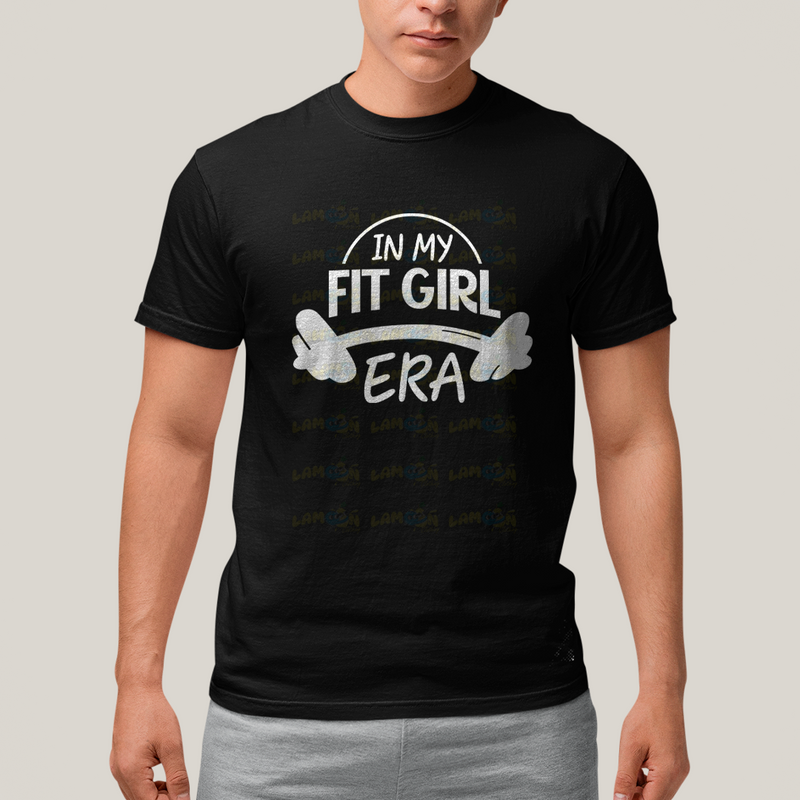 Camiseta Algodão Unissex T shirt Academia In My Fit Girl Era