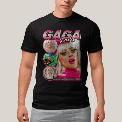 Camiseta Algodão Unissex T shirt Graphic Tee Lady Gaga Don´t you ever let a soul in the word...