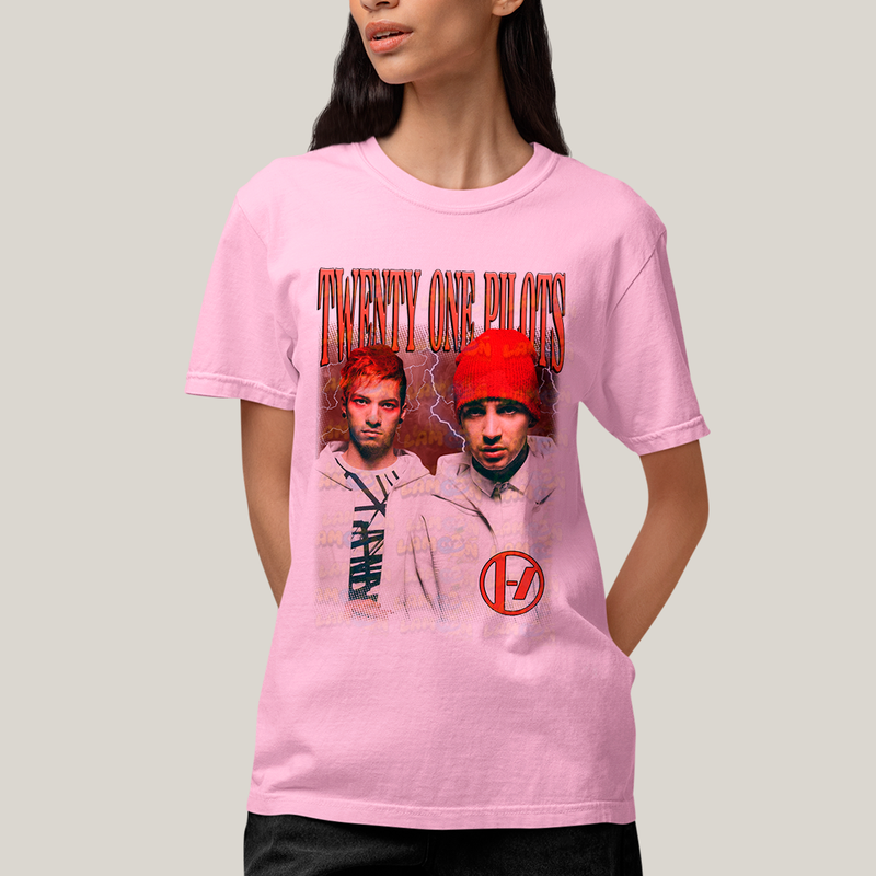 Camiseta Algodão Unissex T shirt Graphic Tee Twenty One Pilots A Banda