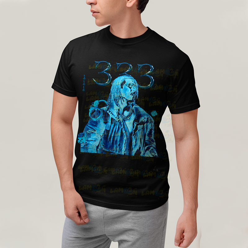 Camiseta Algodão Unissex T shirt - Matue 333 5 cantor trap azul hip hop