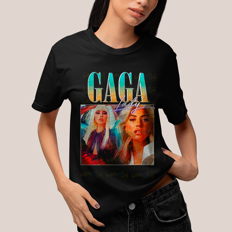 Camiseta Algodão Unissex Tshirt Vintage Lady Gaga 2