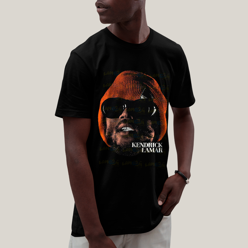 Camiseta Algodão Unissex T shirt -Kendrick Lamar Rosto