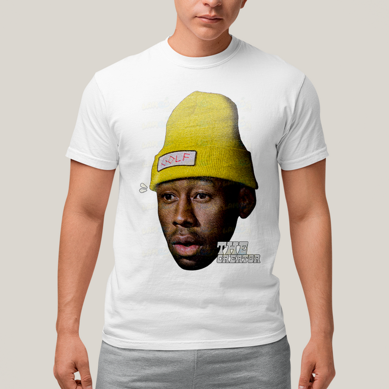 Camiseta Algodão Unissex T shirt The Creator Rosto Golf