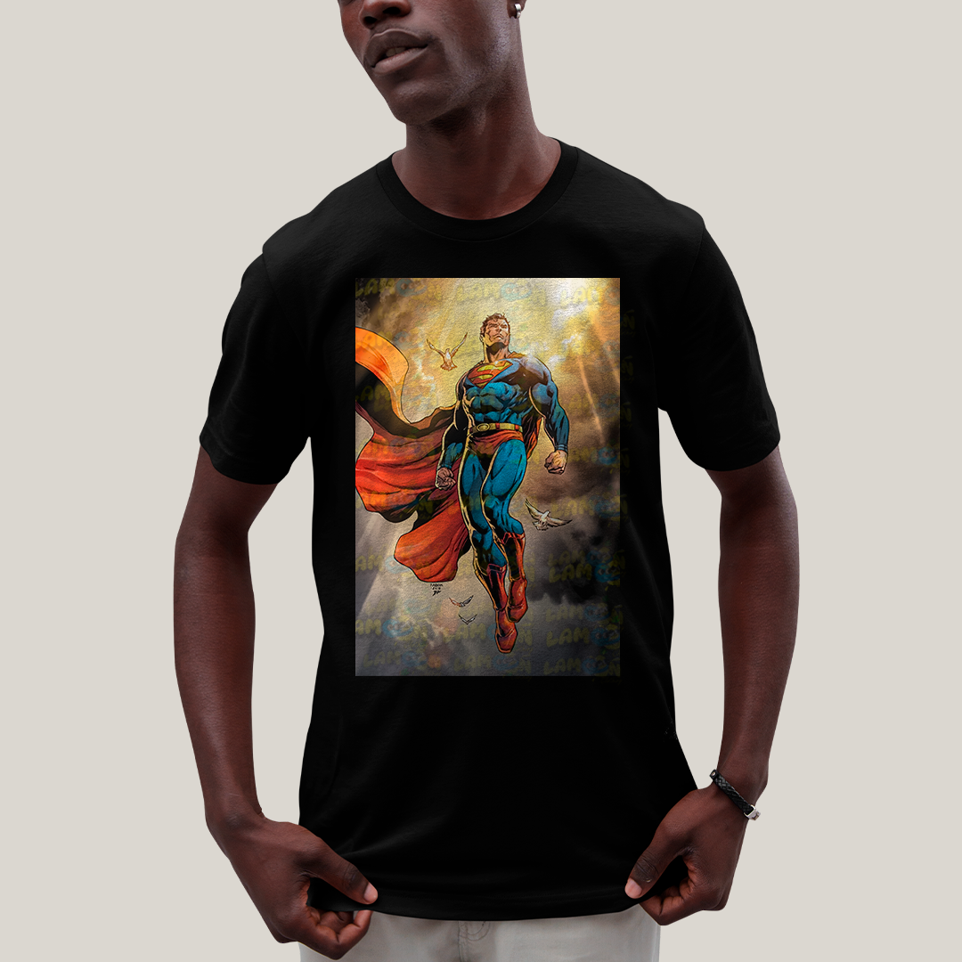 Camiseta Algodão Unissex T shirt - Superman DC super homem