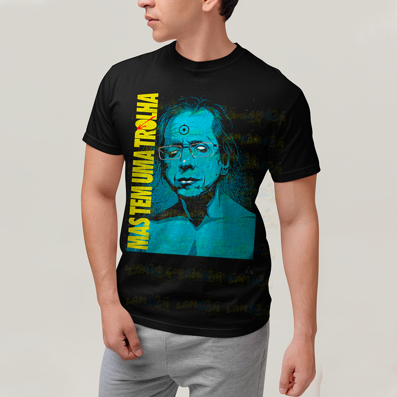 Camiseta Algodão Unissex T shirt - Skylab Mas Tem Uma Trolha Meme Dr Manhattan Watchmen